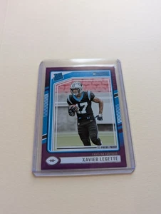2024 Panini Donruss - Rated Rookie Xavier Legette #323 Purple Press Proof (RC) - Picture 1 of 3