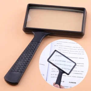 Lese Lupe Rechteckig 10X Vergrößerungsglas Hand-Leselupe Reading Glass Magnifier - Picture 1 of 2