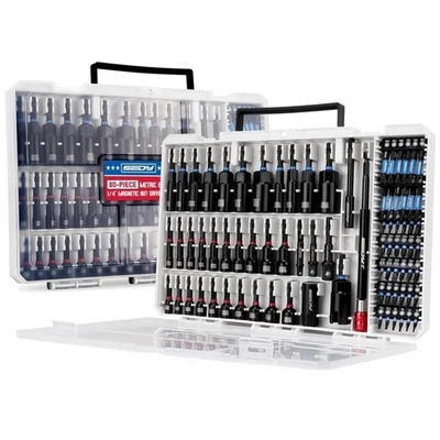 80-Piece  Magnetic Impact Nut Driver Set Metric & SAE with Socket Adapter - Image 1 of 4