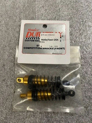 Duratrax Gold Front Shocks DTX3500 NIP Vintage Ultima Optima RC10 HTF! - Image 1 of 4