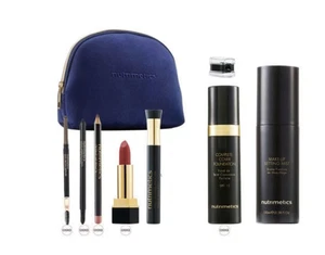 9 Items Foundation Setting Mist Eye Lip Pencil Lipstick Brow Definer Mascara Bag - Picture 1 of 22