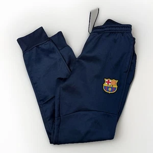 FC Barcelona Pants Men Md Dark Blue Sweats Athletic Joggers Football Club Soccer - Picture 1 of 7