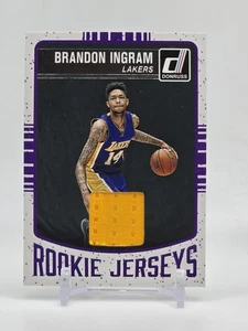 2016-17 Panini Donruss Rookie Jerseys Brandon Ingram #68 RC Lakers Yellow Jersey - Picture 1 of 2