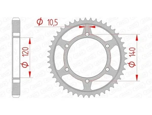 Piñón trasero de acero estándar SP 1074584005 AFAM 16603 - 530 adecuado para SUZUKI - Imagen 1 de 1