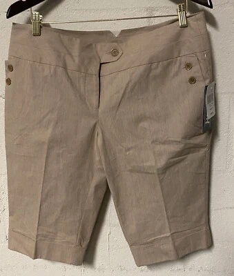 Pantalón Corto Tracy Evans Limited Mujer Talla 13 Elástico Caqui Nuevo Con Etiquetas Foto 1 de 4