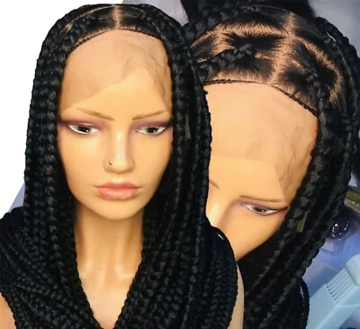 Pelucas trenzas Kontless negras de encaje completo para mujer Foto 1 de 2