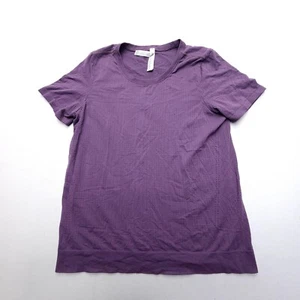 Athleta In Motion Seamless Tee Womens Medium T Shirt Vented Gym Training Stretch - Picture 1 of 9