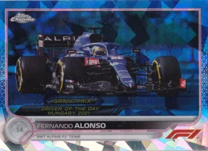 Topps 2022 Chrome Formula 1 No. 183 Fernando Alonso Sapphire - Bild 1 von 2