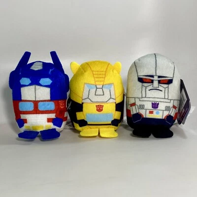 Podpals Transformers 3" Plush Set of 3 OPTIMUS PRIME, BUMBLEBEE & MEGATRON New - Image 1 of 4