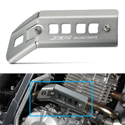 XR LOGO Exhaust Muffler Pipe Shield Protector Cover For HONDA XR250R/400R  96-04 — 第 1/4 张图片