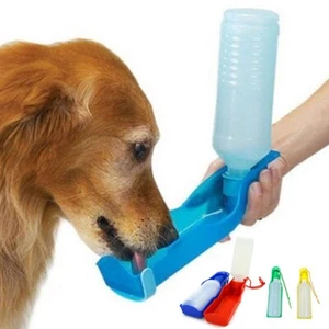 BORRACCIA PER ANIMALI PORTATILE BEVERINO BOTTIGLIA 500ML PER CANI DA VIAGGIO - Foto 1 di 4