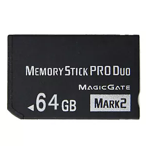 64GB 32GB Memory Stick Pro Duo Adapter Card for PSP 2000 3000 Cybershot Camera - Picture 1 of 13