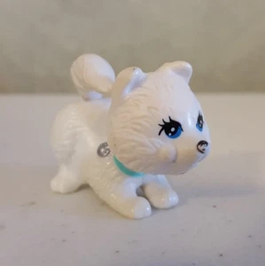 Vintage Littlest Pet Shop Kenner 1990er weißer Hund Waging Head Sammlerstück Spielzeug - Bild 1 von 5