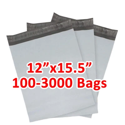100-3000 12x15,5 sobres de polietileno para envío bolsas de plástico autosellantes 2,5 mil Foto 1 de 4