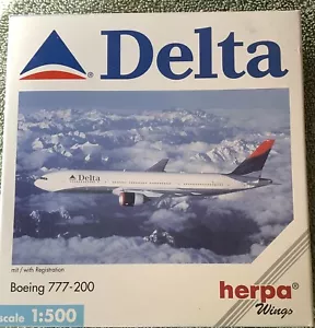 Herpa Wings Boeing 777-200 DELTA, 1:500, #5133206, NOS, Mint - Picture 1 of 4
