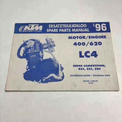 KTM 400/620 LC4 1996 ETK Ersatzteilkatalog Spare Parts Manual 320392 gebraucht - Bild 1 von 4