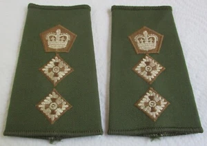 Pair of British Army:"COLONEL'S SLIP-ON SHOULDER TITLES" (Unused, 1990s) - Picture 1 of 4