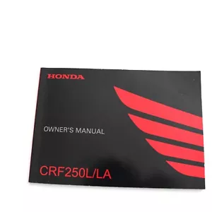 Genuine 2012-2020 Honda CFR250L / CRF250LA / English Owner's Manual 32KZZB21 - Picture 1 of 16