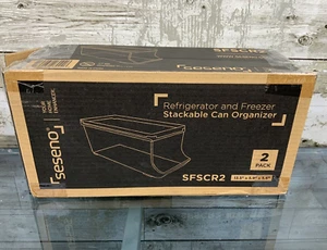 Seseno 2pk Stackable Can Organizers Clear SFSCR2 - Picture 1 of 2