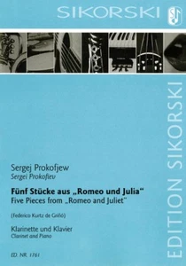 5 Stücke aus Romeo und Julia Klarinette und Klavier Notenbuch 050601637 - Bild 1 von 1