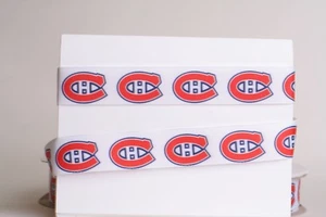 Cinta de grosgrain Montreal Canadiens hockey 7/8" 1,3,5,10 yardas envío desde EE. UU. - Imagen 1 de 1