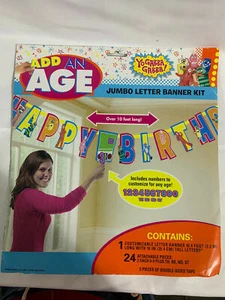 Jumbo Letter Customizable Birthday Banner Kit New Free Shipping - Picture 1 of 2