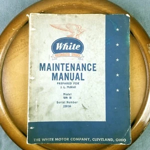 White Model WA-18 Truck Maintenance Manual, 110A Engine, 1940's Vtg - Picture 1 of 15