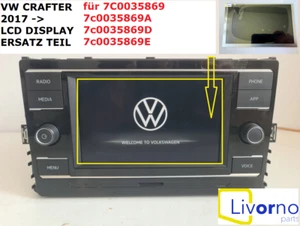 VOLKSWAGEN CRAFTER LCD DISPLAY 7c0035869 ERSATZ TEIL NEU CRAFTER SC CRAFTER SZ - Bild 1 von 4