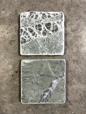 Emerald Green Tile Remodel Stone Bathroom Wall Border Hall 4x4  (1 Tile) T-111 - Image 1 of 2