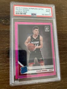 PSA 9 2019-20 Optic Tyler Herro HYPER PINK RC #172 Miami Heat Rookie