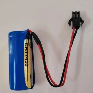 CR17450 Battery Capacity 2100mAh with SM Black Plug 3V Industrial Control - Picture 1 of 3