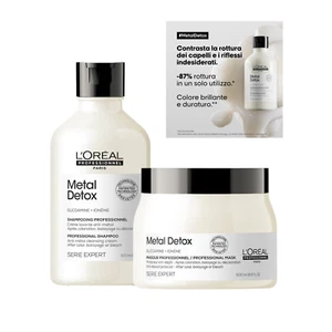 KIT METAL DETOX SHAMPOO 300 ML + MASCHERA 500 ML L'OREAL CAPELLI HAIR - Imagen 1 de 1