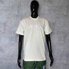 Lanvin Cotton T-shirt with embroidered logo on front . White shirt