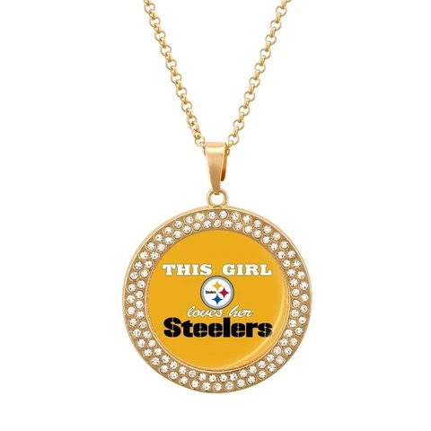 This Girl Loves Her Pittsburgh Steelers Necklace Women Jewellery ,fans Gift Cover