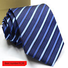 Men's Ties Solid Color Striped Jacquard Necktie Cravat Formal Wedding Party Tie!