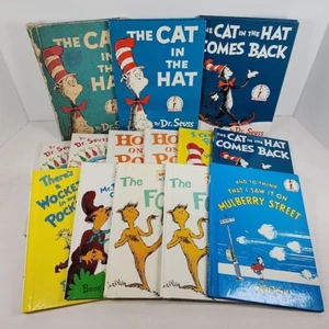 Lot of 14 Dr Seuss Books Hardback Hard Cover Kids/Childrens w/Mulberry Street - Picture 1 of 19