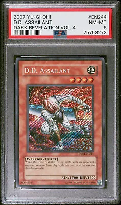 2007 YUGIOH DARK REVELATION DR04-EN244 D.D. ASSAILANT SECRET PSA 8 NM #75753273 - Image 1 of 2