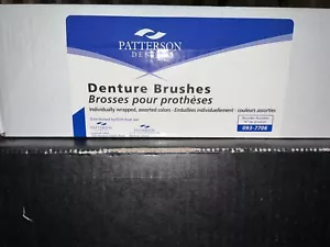 Patterson Dental Double Sided Denture Brushes Set of 12 - Picture 1 of 2