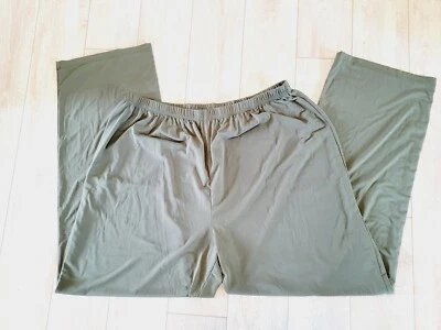 Pantalones líquidos Slinky Brand XL verde oliva para mujer cintura elástica EE. UU. Foto 1 de 4