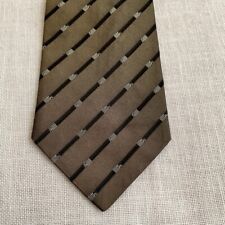 BUGATCHI Uomo 100% Silk Geometric Graphic Neck Tie Made In Italy