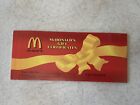 McDonalds booklet of 5, paper gift certificate 2003, Coupon