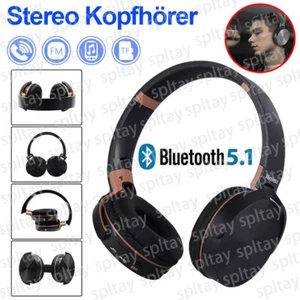 2025 Bluetooth Kopfhörer Kabellos HiFi Stereo TV Headset Over Ear für Handy MP3 - Bild 1 von 11