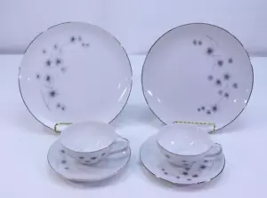 LOTE de Platos de Cena Platillos Tazas de Té Finas Creativas 1014 Japón Starburst De Colección - Imagen 1 de 15