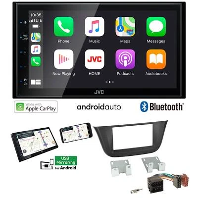 JVC KW-M560BT Autoradio Apple CarPlay Android für Iveco Daily VI ab 2014 schwarz - Bild 1 von 4