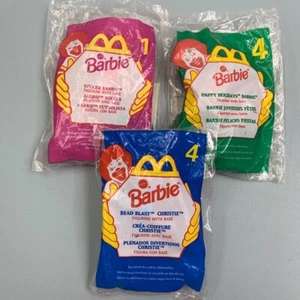 Vintage 1996 1998 1999 McDonald's Mattel Barbie Happy Meal Toy (3) Pack - Picture 1 of 7