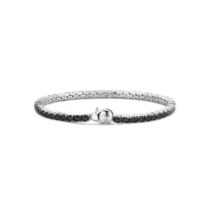Bracciale Tennis in argento e zirconi black "TI SENTO MILANO" - Imagen 1 de 1
