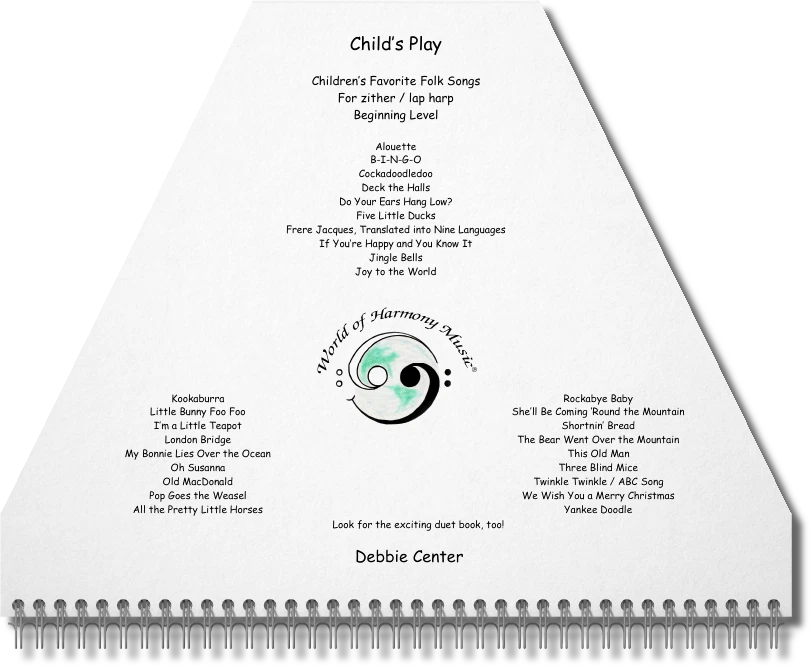 Zither Lap Harp Sheet Music ~ Child's Play; Children's Favorites - Image 1 of 4