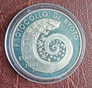 Italy 5 Euro 2007 UNC Silver PROOF Coin - Picture 1 of 2