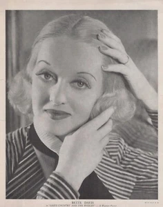 Bette Davis 8x10 Linen Textured Photo Gods Country and Women Warner Bros Picture - Picture 1 of 1