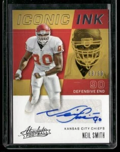 2017 Panini Absolute #II-NS Neil Smith Iconic Ink #/99 - Picture 1 of 2
